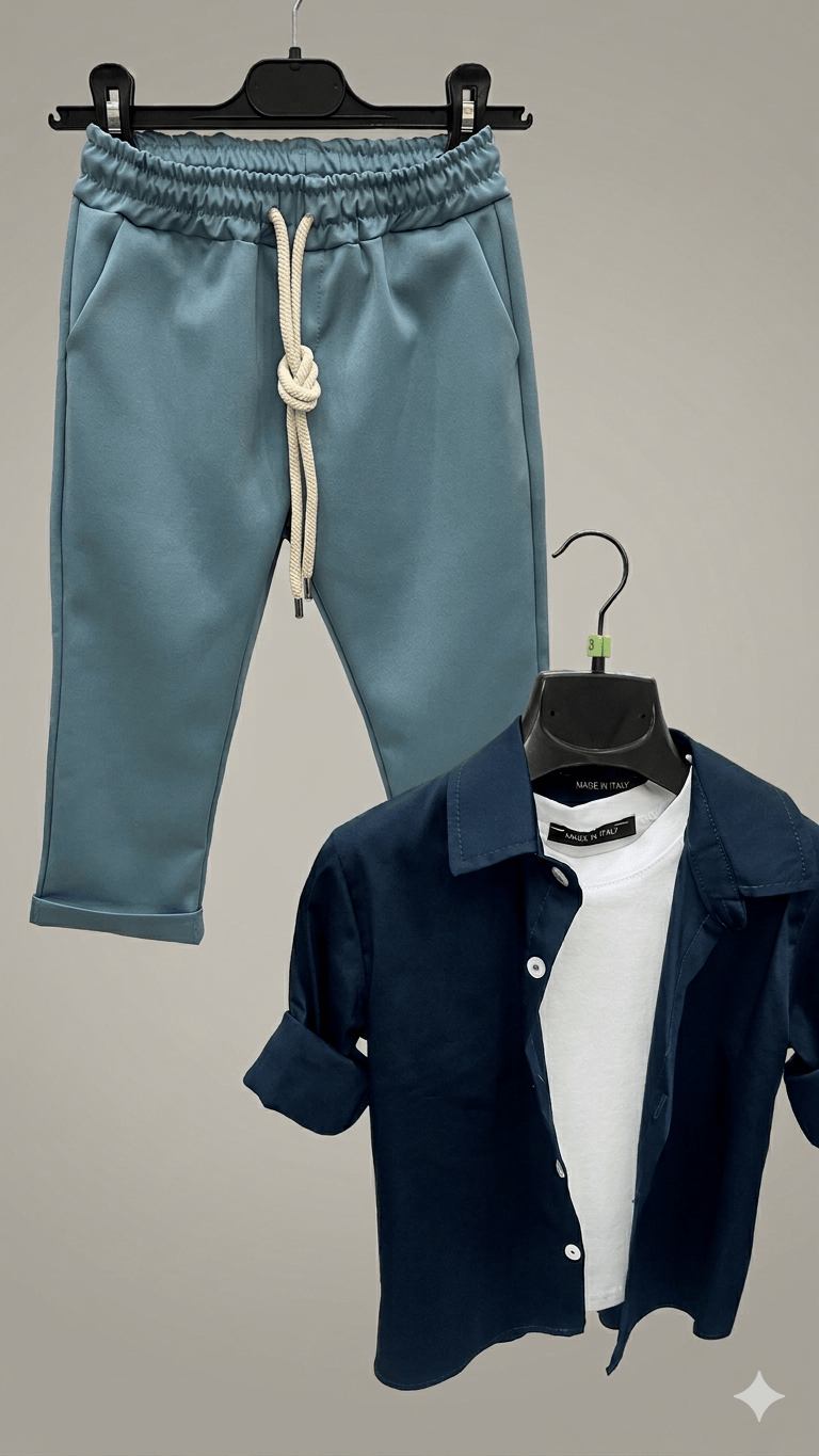 Completo blu 3 pezzi